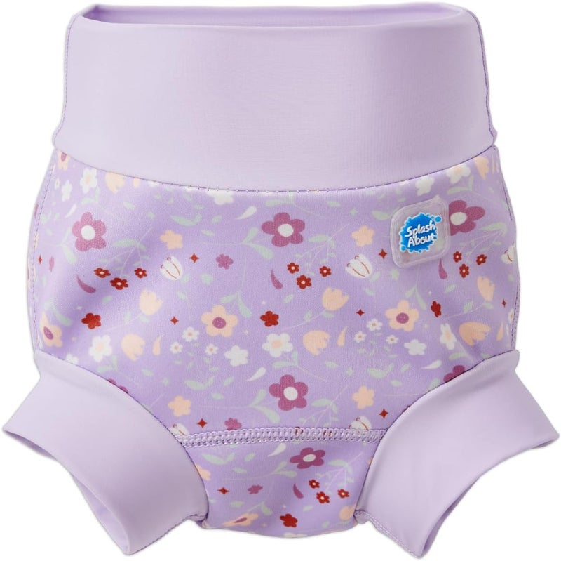 Splash About Happy Nappy Reusable Swim Diaper, Lilac Spring, 2-3 Years - Image 2
